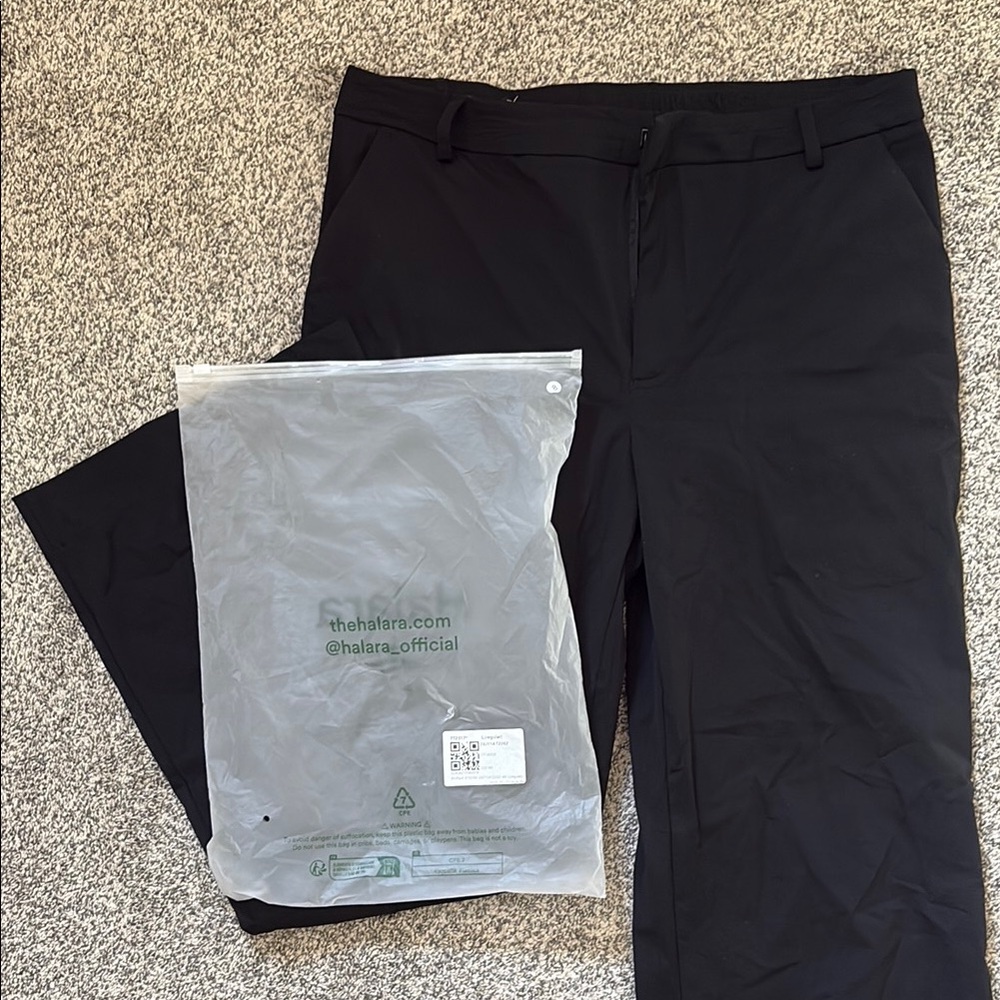 NWT- HALARA Black Dress Pants with Stretchy Fabric